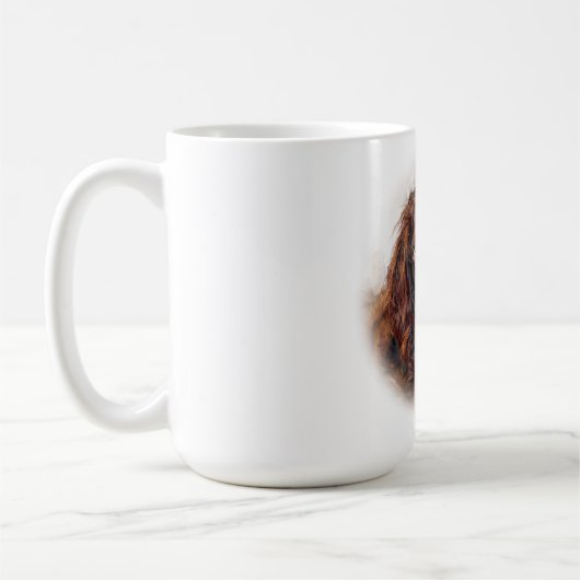 Custom Impressionist Boykin Spaniel Portrait Mug Kaffeetasse (Links)