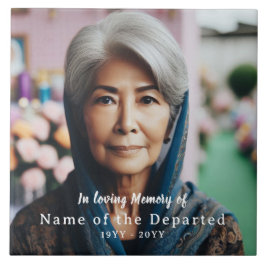 Custom In Loving Memory Keepsake Photo Name Dates Fliese