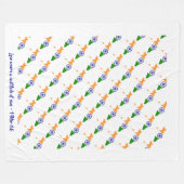 Custom INDIA FLAG Fleecedecke (Vorderseite (Horizontal))