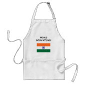 Custom Indian Flag Orange White and Green Schürze (Vorne)