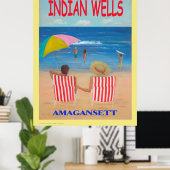 Custom Indian Wells Beach Art Print Poster (Heimbüro)