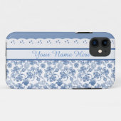 Custom Indigo Floral Imitate Lace iPhone 5/5s Fall Case-Mate iPhone Hülle (Rückseite (Horizontal))