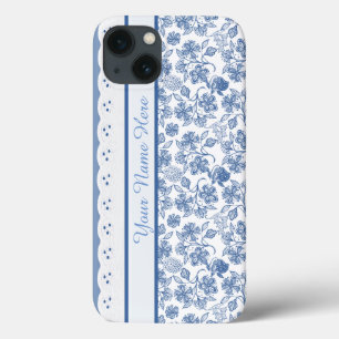 Custom Indigo Floral Imitate Lace iPhone 6 Fall Case-Mate iPhone Hülle