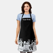 Custom Industrial Metallurgical Combine Silhouette Schürze (Getragen)