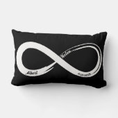 Custom Infinity Paare Hochzeitstipendium Lendenkissen (Rückseite)