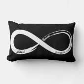 Custom Infinity Paare Hochzeitstipendium Lendenkissen (Vorderseite)