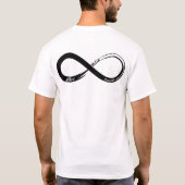 Custom Infinity Paare Hochzeitstipendium T-Shirt (Rückseite)