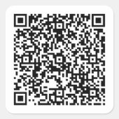 Custom Info Personalized Square Sticker Label Desi (Vorderseite)