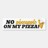 Custom Ingredient Angry Pizza Autoaufkleber (Vorne)
