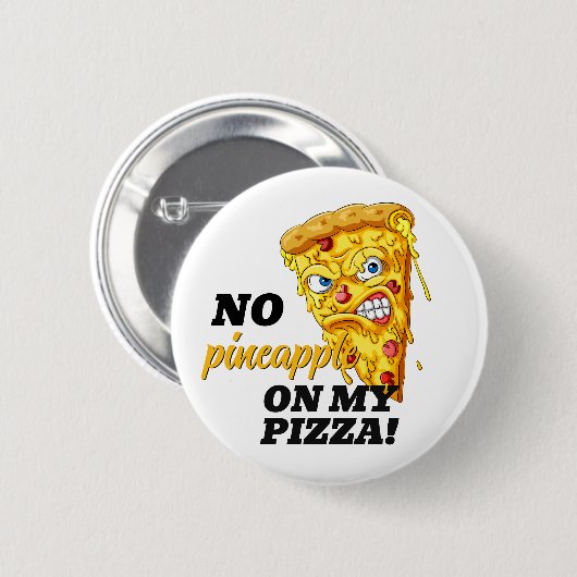 Custom Ingredient Angry Pizza Button (Vorne & Hinten)