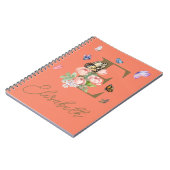 Custom Initial Butterfly Notebook Geschenk Notizblock (Linke Seite)