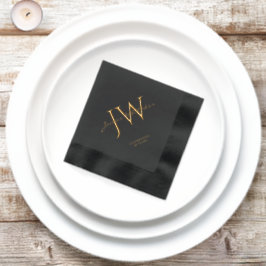 Custom Initial Foil Stamps für Geburtstage Servietten Mit Folie