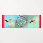 CUSTOM INITIAL HUMMINGBIRD YOGA MAT YOGAMATTE (Vorderseite (Horizontal))