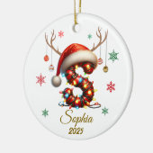 Custom Initial Light Christmas Ornament (Links)