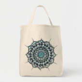 Custom Initial Mandala Design Tote Bag Tragetasche (Vorne)