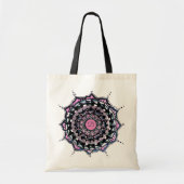 Custom Initial Mandala Design Tote Bag Tragetasche (Vorne)