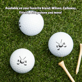 Custom Initial modern Golfball