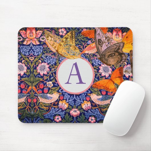 CUSTOM INITIAL MORRIS AND BUTTERFLIS MOUSEPAD (Mit Mouse)