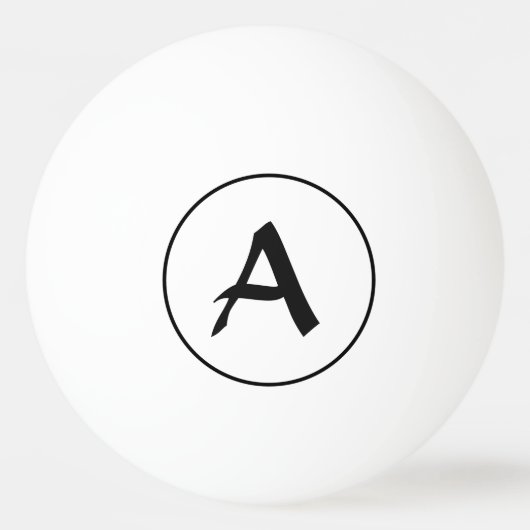 CUSTOM INITIAL Ping Pong Ball Tischtennisball (Rückseite)