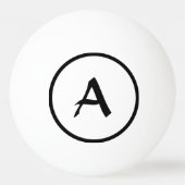 CUSTOM INITIAL Ping Pong Ball Tischtennisball (Vorderseite)