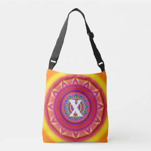 Custom Initial Psychedelic Cross Body Tasche ORANG