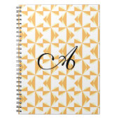 Custom Initial Pumpkin Pinwheels Notizblock (Vorderseite)
