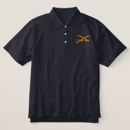Custom Initials Cavalry Crossed Sabers Polo