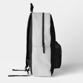 Custom Initials Elegante Manly Black Chic Art Deco Bedruckter Rucksack (Links)