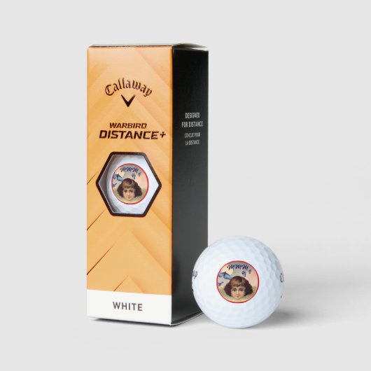 CUSTOM INITIALS GOLF BALL VINTAGE ANGEL (Verpackungen)