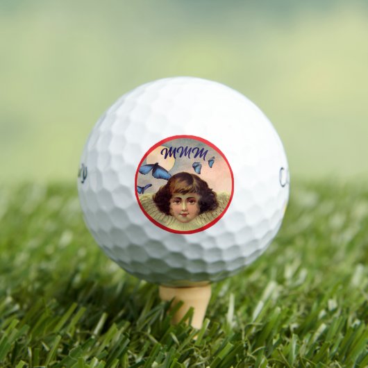 CUSTOM INITIALS GOLF BALL VINTAGE ANGEL (Insitu T-Shirt)