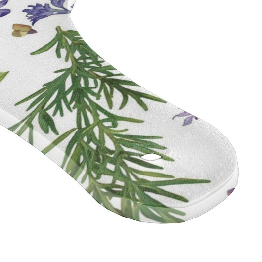 Custom initials Herbs seamless pattern Schneidebrett (Ecke)