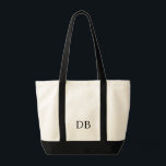 Custom Initials Jumbo Tote Bag Tragetasche<br><div class="desc">Jumbo Tote Tasche ist in schwarzer Farbe dargestellt. Passen Sie diesen Sack an und ändern Sie die Beispielinitialen in Ihren eigenen.</div>