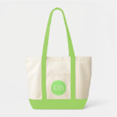 Custom Initials Jumbo Tote Bag Tragetasche (Vorne)