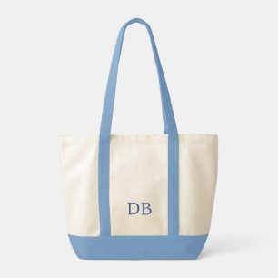 Custom Initials Jumbo Tote Bag Tragetasche