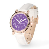 Custom Initials & Names Monogram Timeless Style Armbanduhr (Winkel)