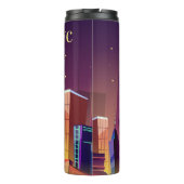 Custom Initials New York Illustration tumbler Thermosbecher (Rückseite)