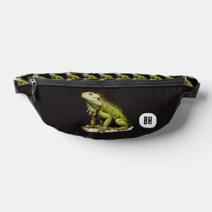 Custom Initials Pet Iguana Bauchtasche