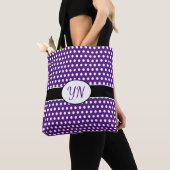Custom initials Polka Dot Tote Bag Tasche (Von Nahem)