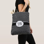 Custom initials Polka Dot Tote Bag Tasche (Von Nahem)