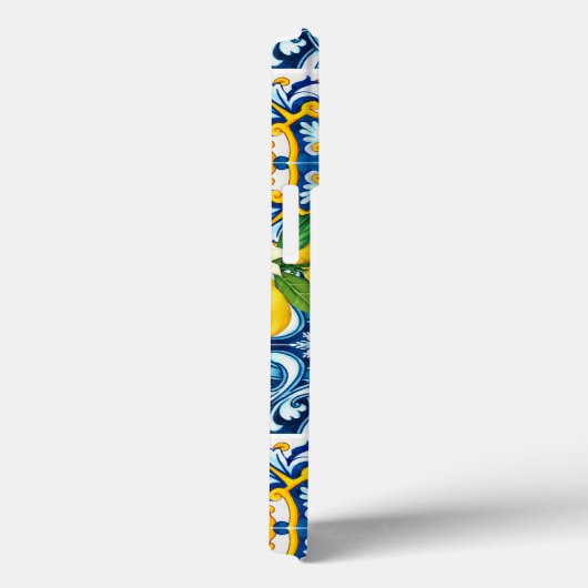 Custom Initials Sizilian Tiles Citrus Baroque Case-Mate iPhone Hülle (Rückseite / Rechts)