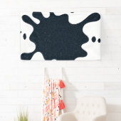 Custom Ink Splash Banner - Kohle auf Weiß (Insitu)