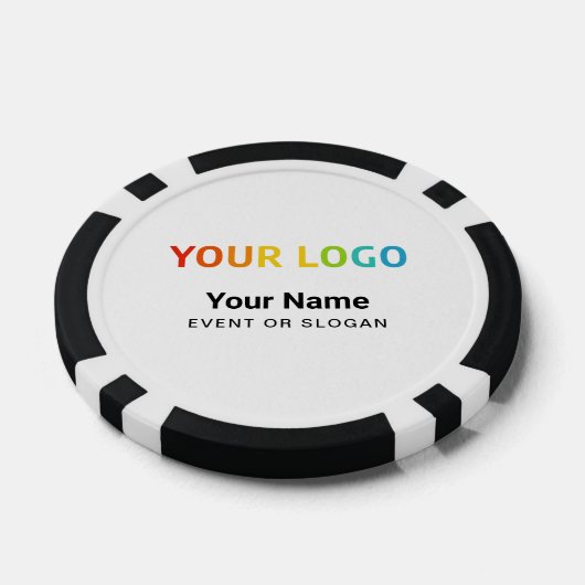 Custom Inline Business Logo, Name, Website Pokerchips (Einzeln)