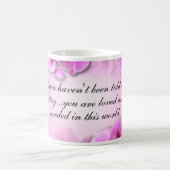 Custom Inspirational Pink Orchid Kaffeetasse (Mittel)