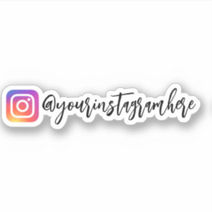 Custom Instagram Calligrafy Sticker