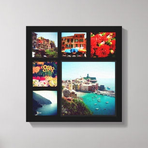 Custom Instagram Foto Collage Wrapped Canvas Art Leinwanddruck