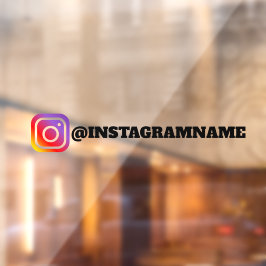 Custom Instagram Social Media Auto-Aufkleber Fensteraufkleber
