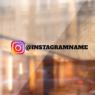 Custom Instagram Social Media Auto-Aufkleber Fensteraufkleber