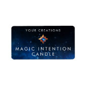 Custom Intention Candle Sticker Labels Adressaufkleber (Vorne)