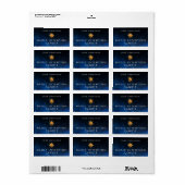 Custom Intention Candle Sticker Labels Adressaufkleber (Vorne)