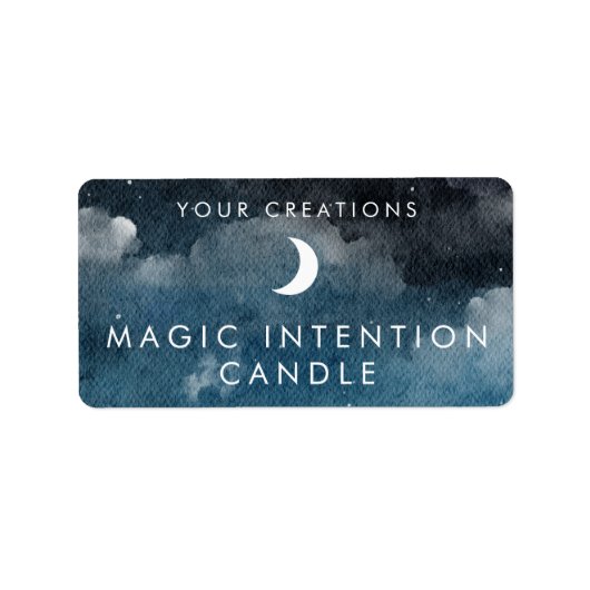 Custom Intention Candle Sticker Labels Adressaufkleber (Vorne)